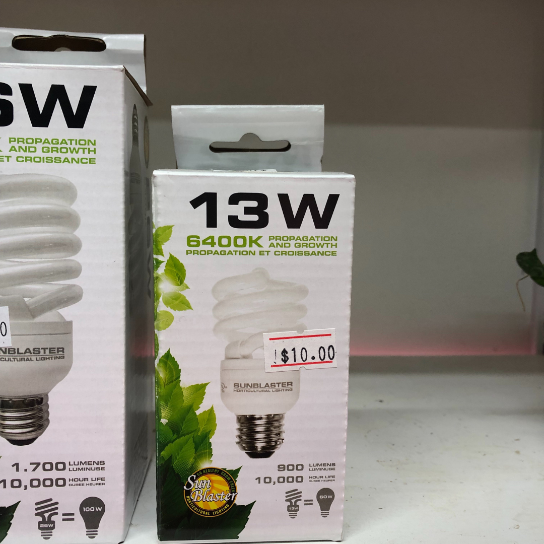 sunblaster grow light bulb Sunblaster 13W grow light bulb